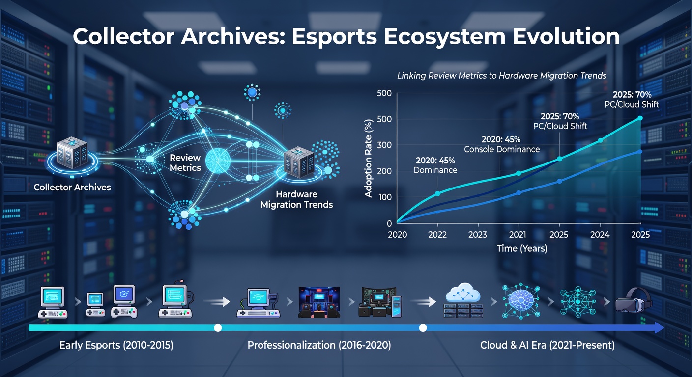 Detailed charts from collector archives showing hardware migration data linked to esports review metrics