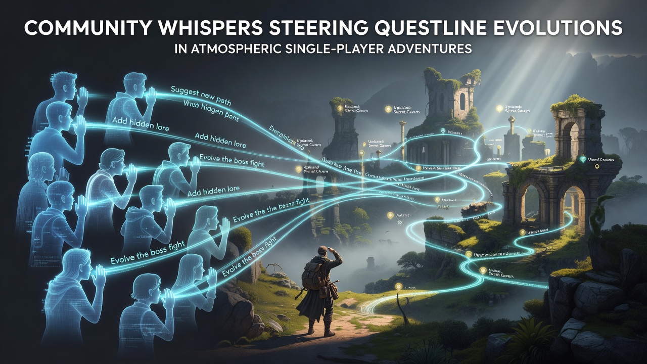 Community forums influencing quest design in atmospheric single-player adventures