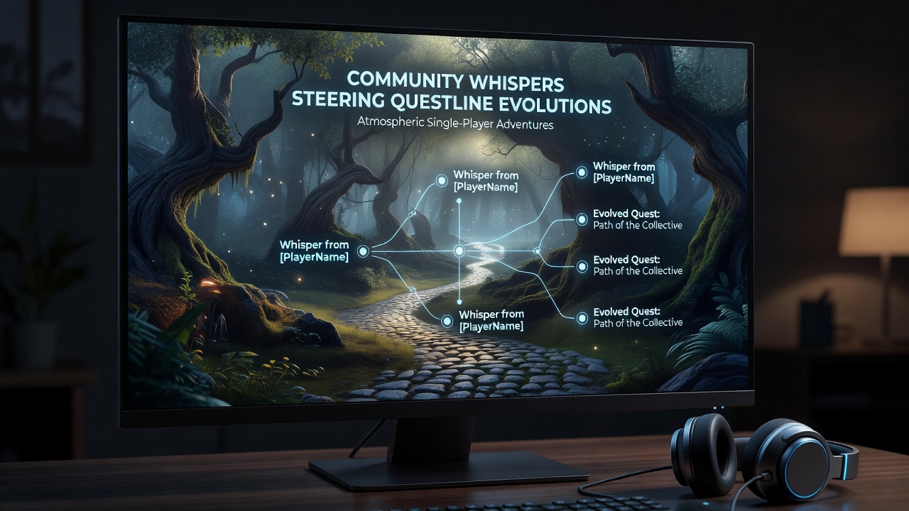 Players exploring evolving quest paths in immersive single-player environments