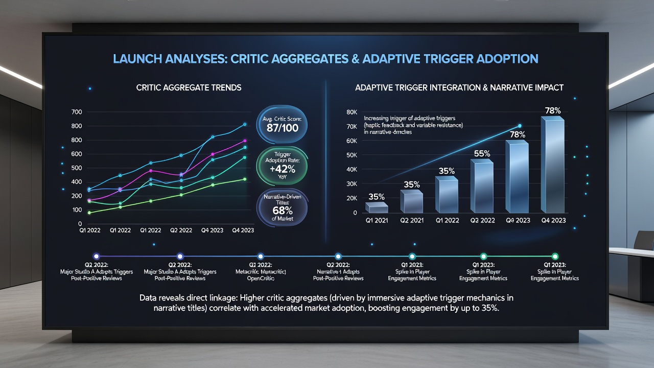 Developers testing adaptive trigger responses during a narrative game development cycle