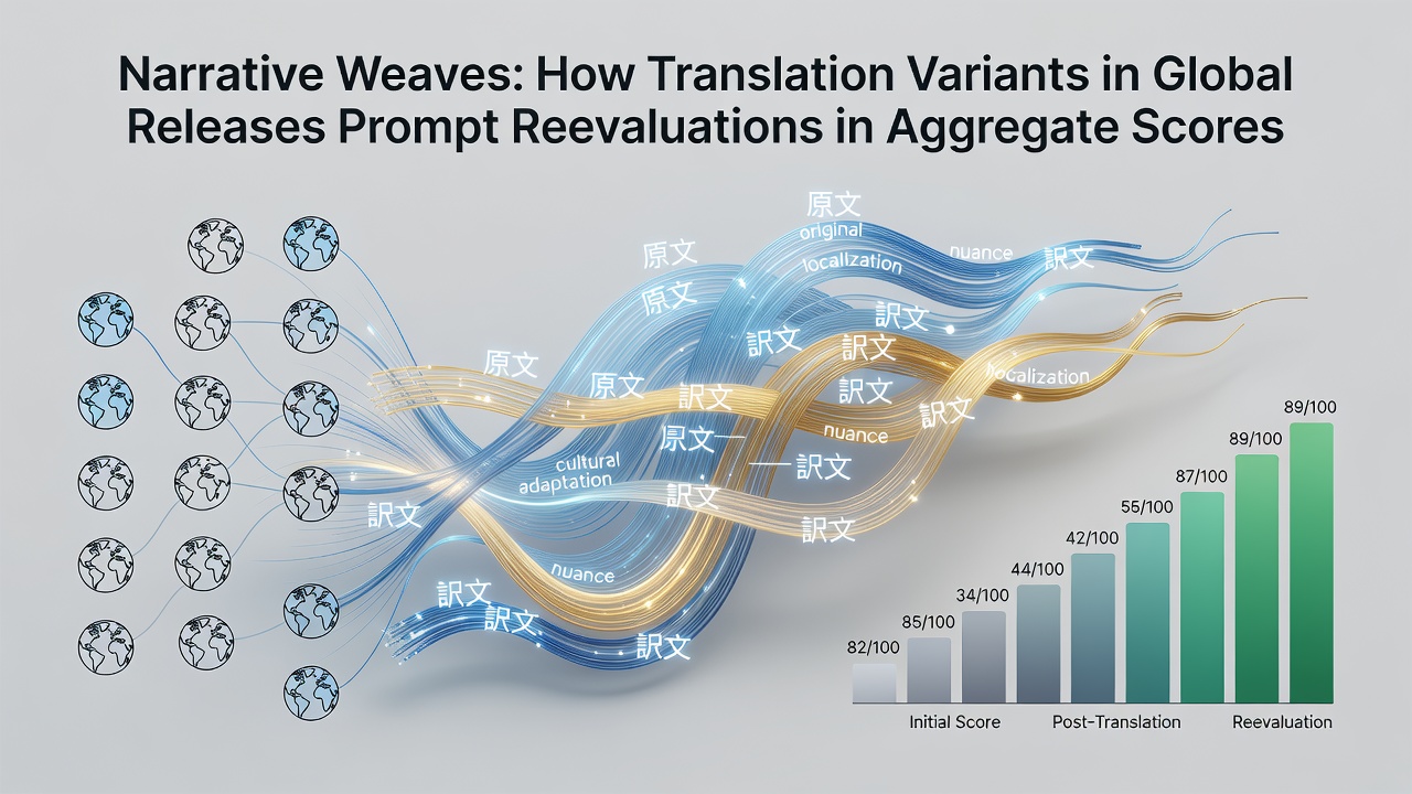 Analysts reviewing updated localization data and score recalibrations for story-heavy game series